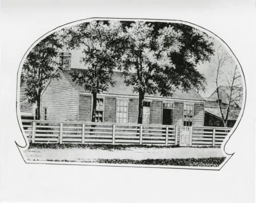 Etching of Henry Ward Beecher’s Indianapolis Home