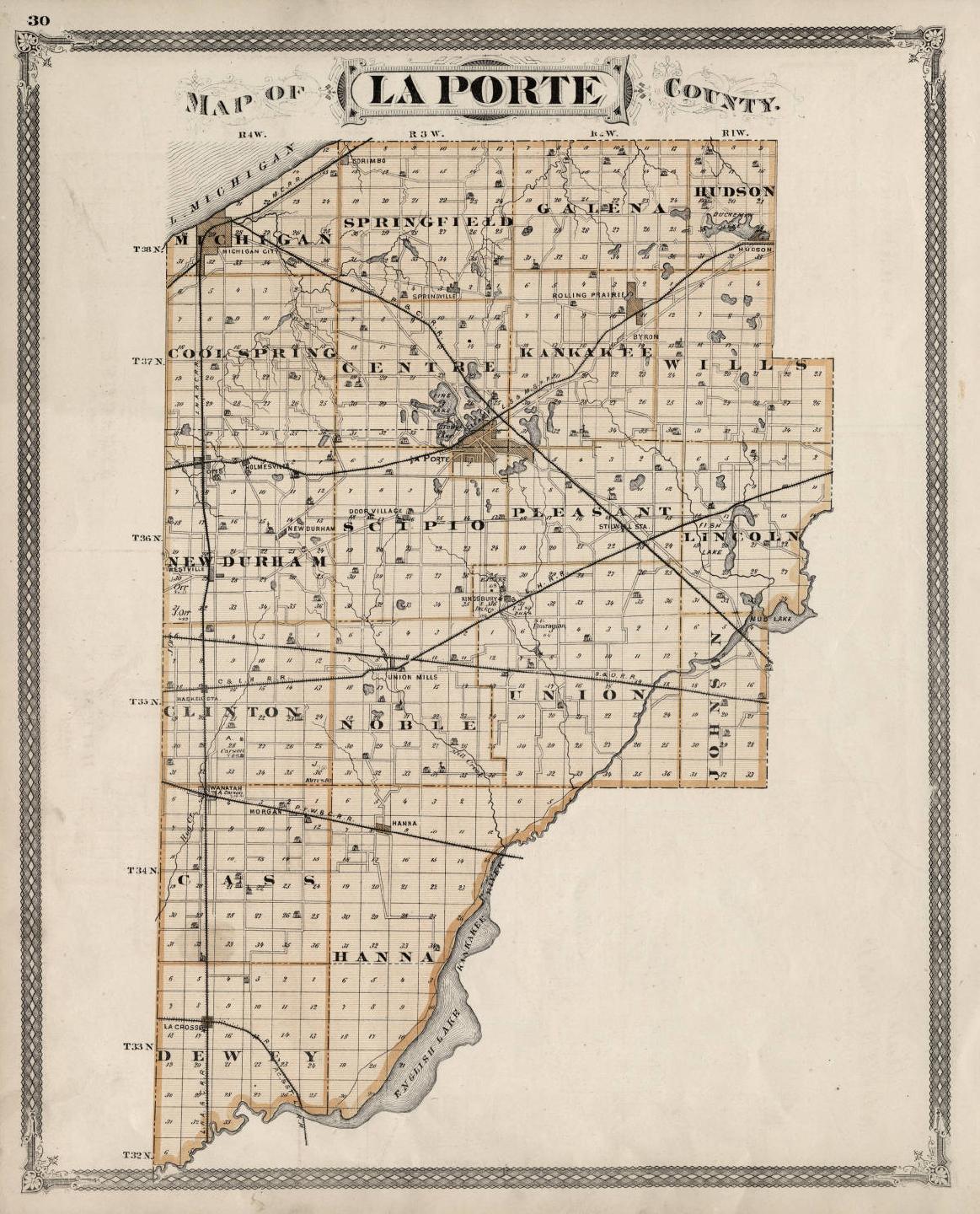 LaPorte County Map