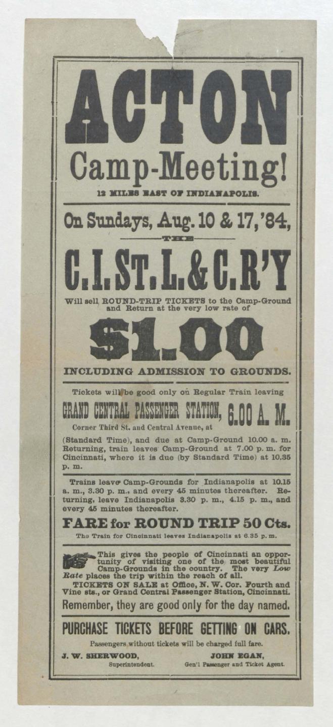 Acton Camp Meeting Flyer